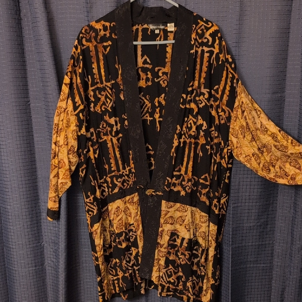 EUC Chic Black and Brown Women's Boho Jacket